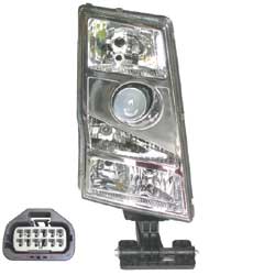 Faro proiettore anteriore destro Volvo attacco rettangolare Cod. : 298082006 Rif. Volvo : 20861584 21001668 20360889