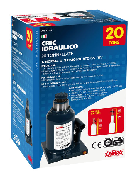 Cric idraulico - 20.000 kg