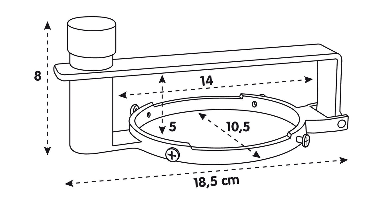 T-Block, antifurto carburante - Ø 80 mm