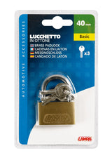 Basic, lucchetto in ottone - 40 mm