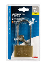 Basic, lucchetto in ottone - 60 mm XL