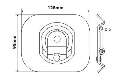 G-2, anelli per ancoraggio, 2 pz