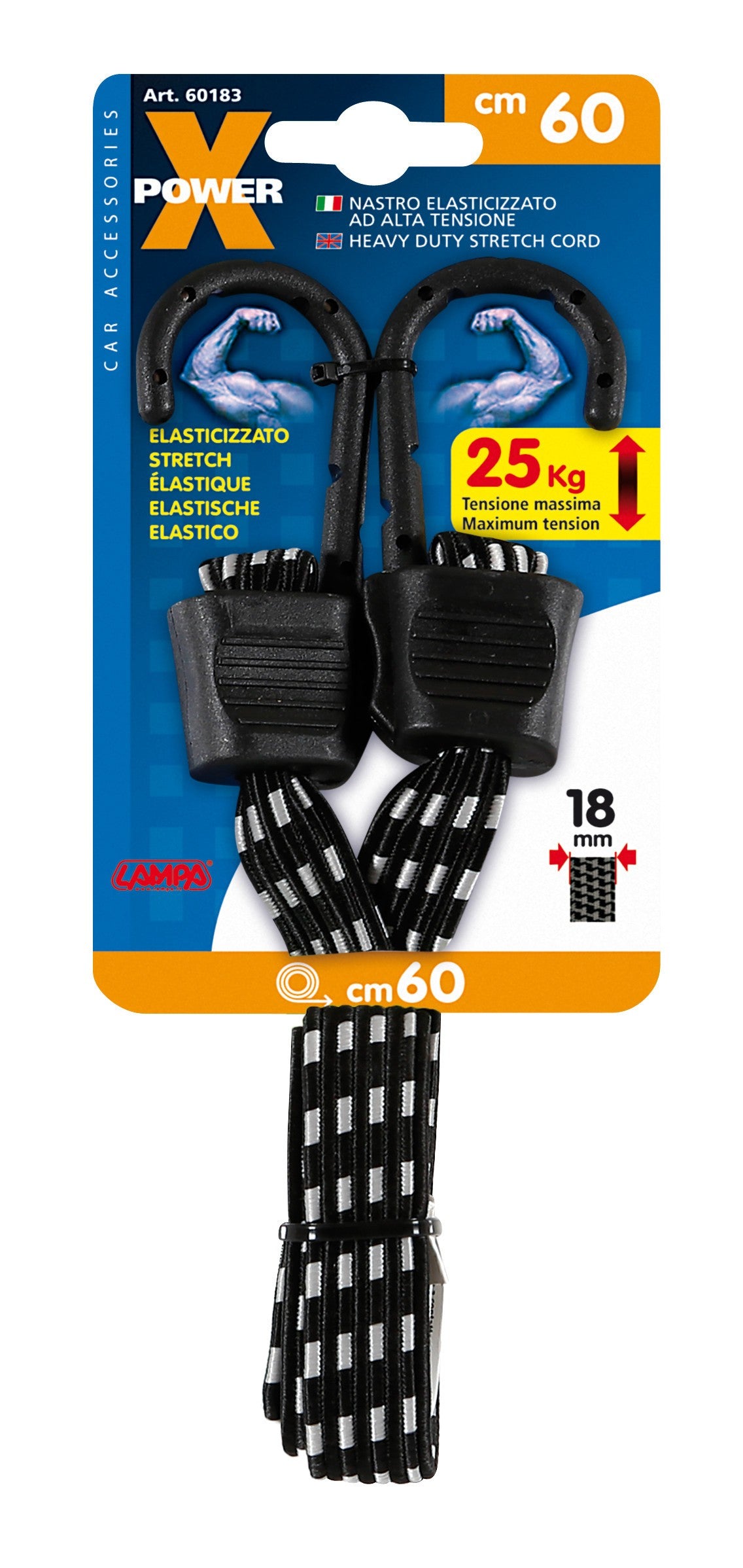 X-Power, nastro elasticizzato - 60 cm