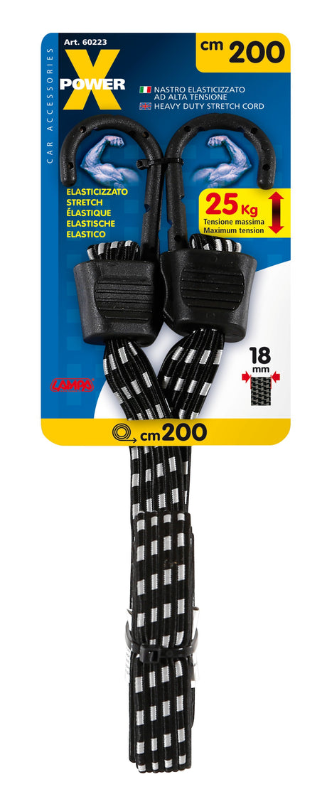 X-Power, nastro elasticizzato - 200 cm