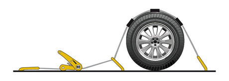 Nastro tensore bisarca, gancio singolo - 3200 Kg - 5x250 cm