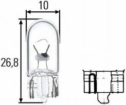 Confezione lampadine T10 24V 3W Osram 2841