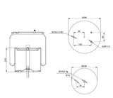 Sospensione aria GAM posteriore per Scania R,P,G,T