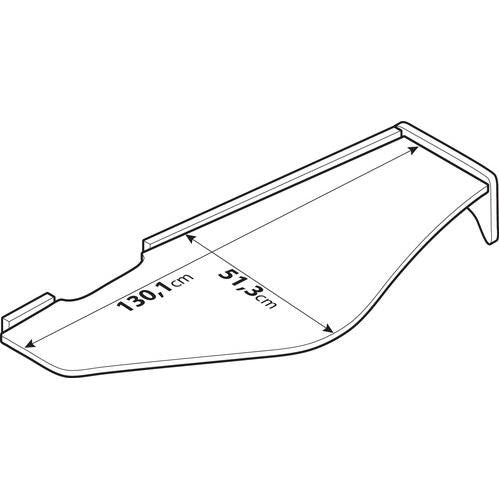 Tavolino lungo centrale per cruscotto Renault T