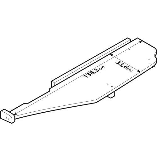 Tavolino lungo centrale per cruscotto Mercedes Actros MP4 cabina larga