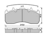 Kit pastiglie freno Volvo / Renault