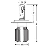 Halo Led Blade - 9-32V - H4 - 20W -P43t 2PZ