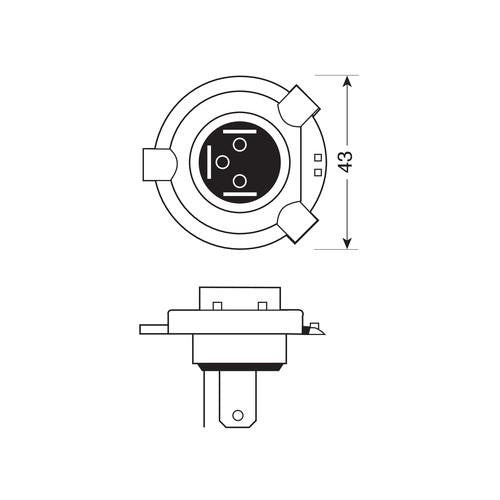 Halo Led Blade - 9-32V - H4 - 20W -P43t 2PZ