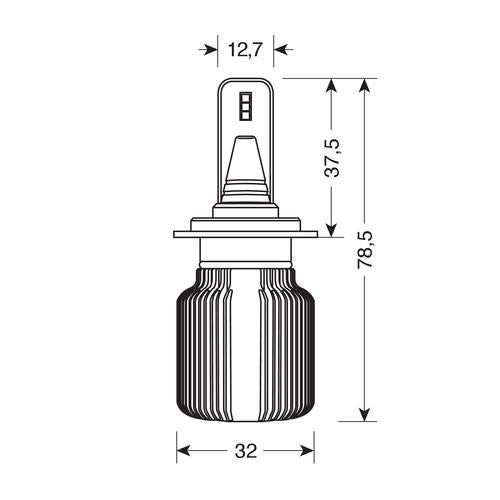 Halo Led Blade - 9-32V - H7 - 20W -PX26d 2PZ