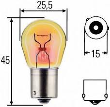 Lampadina PY21W 24V 21W arancio Osram 7510LTS