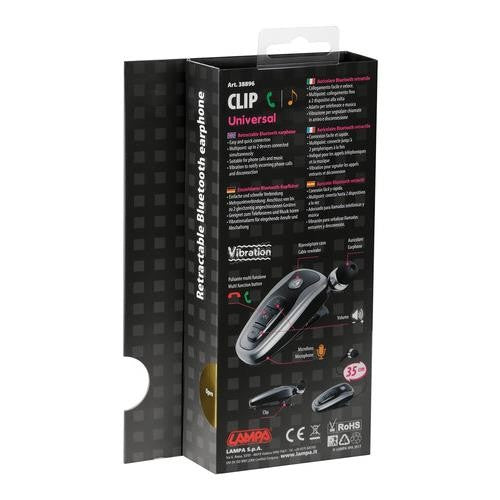 Clip, auricolare Bluetooth retrattile