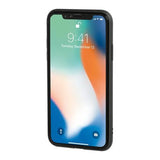 Duo pocket, cover bicolore con inserti metallici - Apple iPhone X - Nero/Rosso