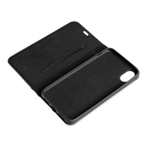 Club, cover a libro in similpelle - Apple iPhone X - Nero/Argento