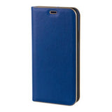 Club, cover a libro in similpelle - Apple iPhone X - Blu/Oro