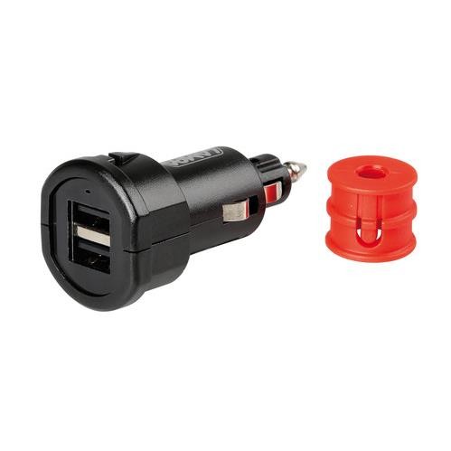 Uni-Tech, caricabatteria universale 2 porte Usb - Fast Charge - 2700 mA - 12/32V