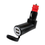 Caricabatteria 2 porte Usb - 2500 mA - 12/24V