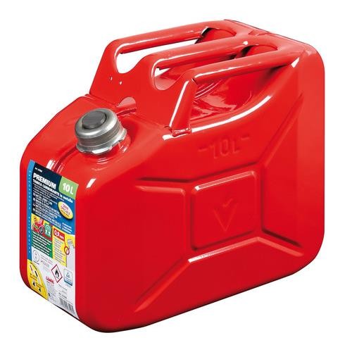 Premium, tanica carburante in metallo - 10 L - Rosso