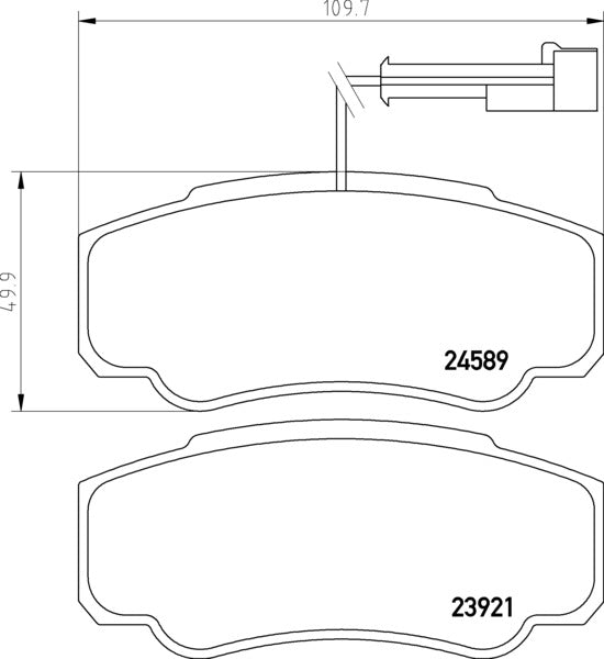 Serie pastiglie freno posteriori Textar per Nissan Cabstar e Renault Maxity Cod. Textar : 2392103