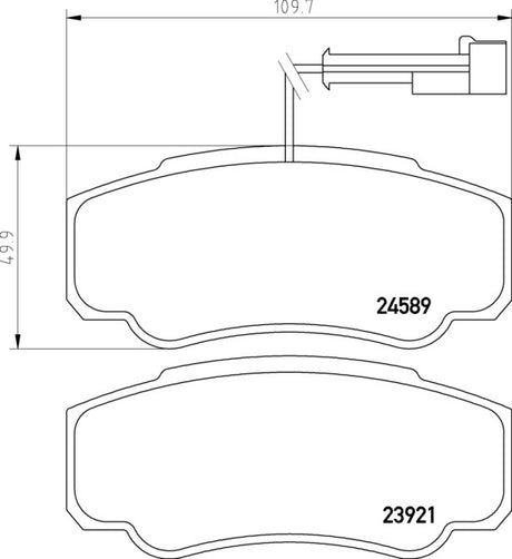 Serie pastiglie freno posteriori Textar per Nissan Cabstar e Renault Maxity Cod. Textar : 2392103