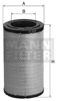 Filtro aria motore Mann Filter per Astra Iveco Cod. Mann Filter : C321900 Rif. Astra : 128075