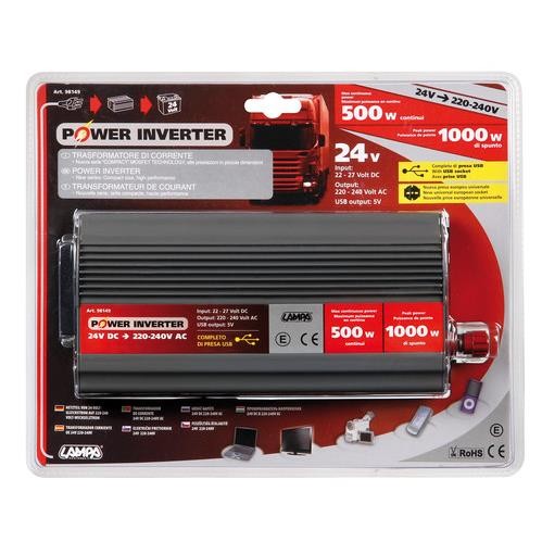 Power Inverter 600, trasformatore 24V 220V