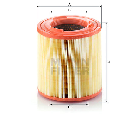 Filtro aria motore Mann Filter Cod. : C18149/1 Rif. Renault : 5001869822 7485119973 Nissan : 16546-MA70A 16546-MA70C