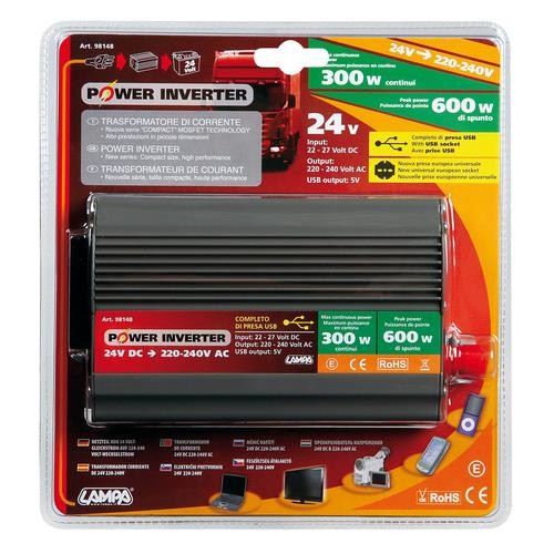 Power inverter 300, trasformatore 24V 220V