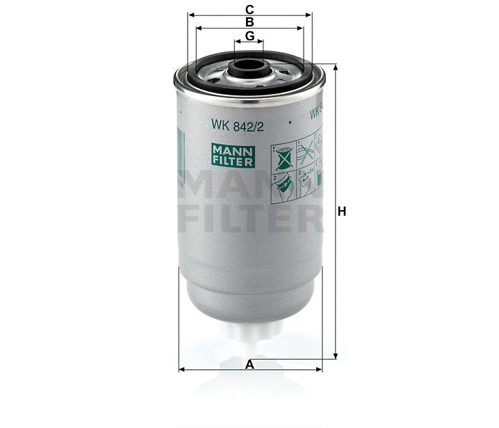 Filtro carburante gasolio per Iveco