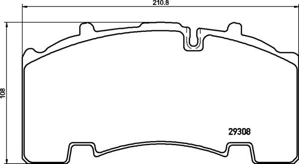 Kit serie pastiglie freno TRW GDB5093 WVA 29308