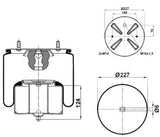 Molla aria anteriore ribassata per Volvo FH ( Rif. Volvo : 20554762 )