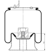 Molla aria sospensione pneumatica Euorcargo Iveco 504108867 500042593