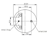 Molla aria sospensione pneumatica Euorcargo Iveco 504108867 500042593