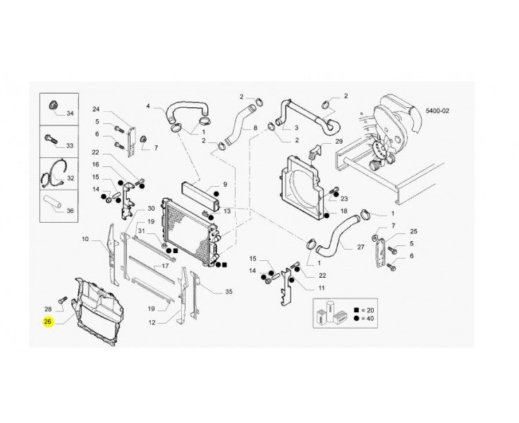 Convogliatore aria radiatore Iveco Daily