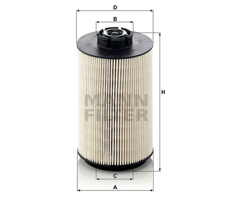 Filtro carburante gasolio Mann Filter Cod. : PU1058X Rif. Volvo : 21040558 20998805 20796775 Rif. Renault : 7420796772 742099