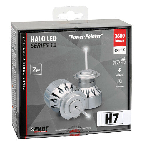 Lampadine Led Serie Halo 12 Power-Pointer (H7) 40W