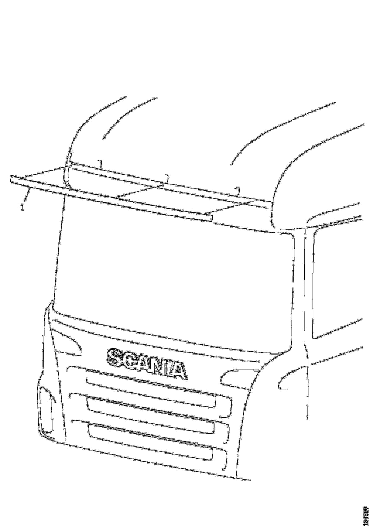 Profilo modanatura cabina Scania