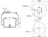 Air spring suspension for Daf