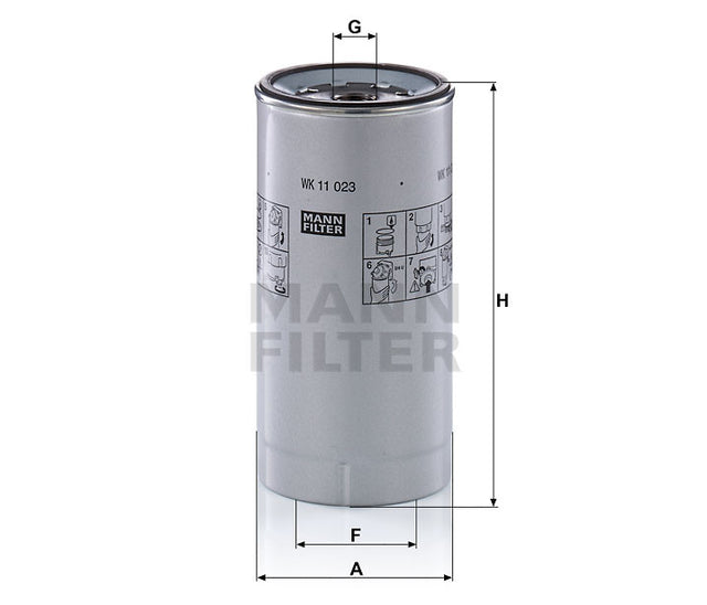 Filtro gasolio telaio Mann Filter Cod. : MANWK11023Z