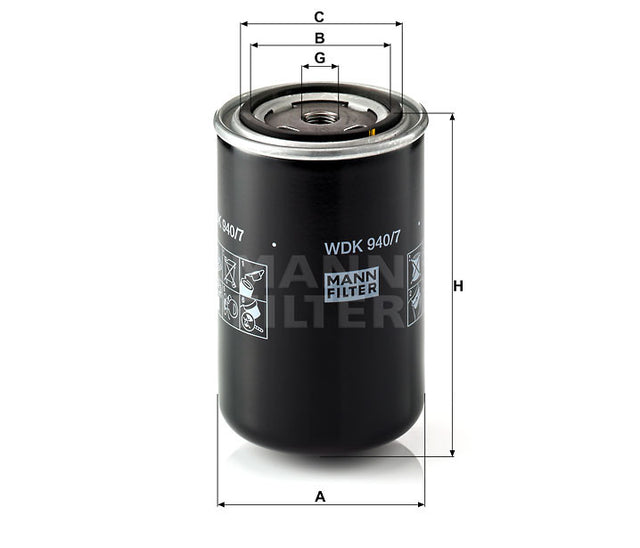 Filtro gasolio Mann Filter Cod. : MANWDK940/7