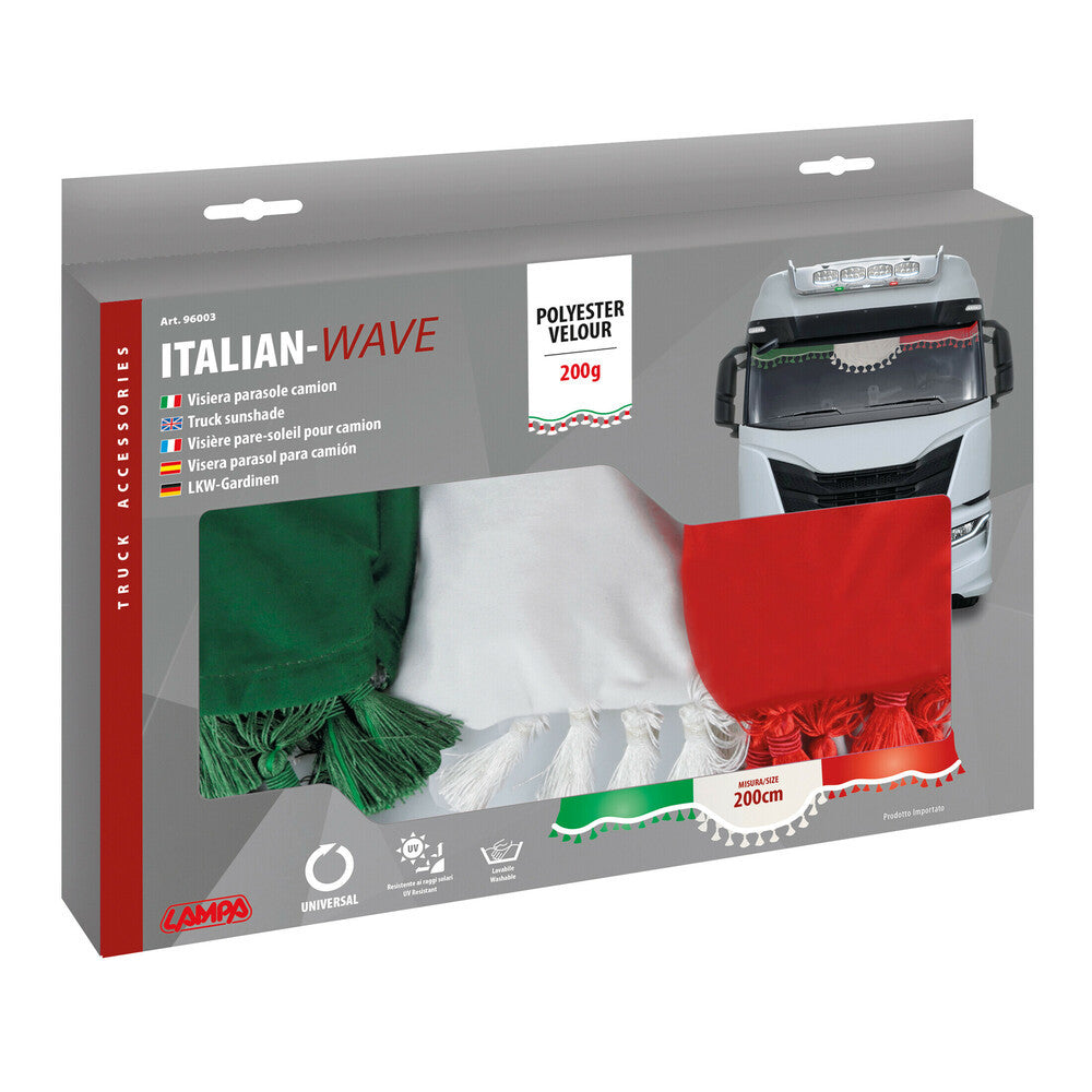 Italian Wave, fascia parasole per parabrezza camion