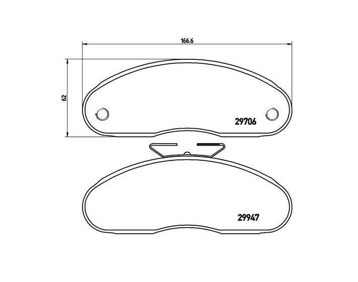 Serie pastiglie anteriori per Nissan