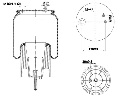 Molla aria anteriore Firestone per Scania R