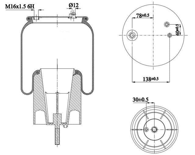 Molla aria anteriore Firestone per Scania R