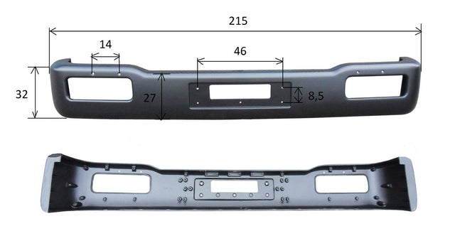 Paraurti Nissan Atleon largo 215 cm