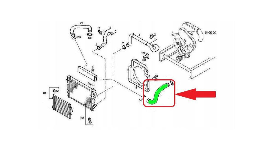 Manicotto intercooler sinistro Daily