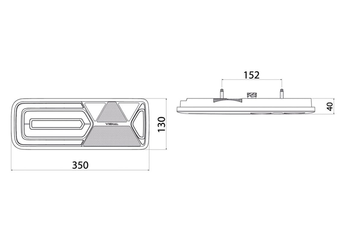 Fanale led posteriore destro tipo Scmitz